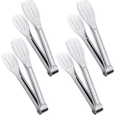 OEM Pinces De Service, Pinces De Cuisine, Pinces À Buffet, Pinces Alimentaires En Acier Inoxydable, Petites Pinces, Lot De 4 (18 Cm) - Publicité OEM Pinces De Service, Pinces De Cuisine, Pinces À Buffet, Pinces Alimentaires En Acier Inoxydable, Petites Pinces, Lot De 4 (18 Cm) - Publicité