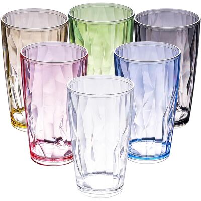 SANS MARQUE Verre A Eau Couleur, 6 Piece 470ml Verres À Boire En Acrylique, Réutilisables Gobelets Colorés En Acrylique, Verre D'Eau Multicolore, Gobelets En Plastique Pour L'Eau, Jus, Cafés Glacés, Boissons - Publicité SANS MARQUE Verre A Eau Couleur, 6 Piece 470ml Verres À Boire En Acrylique, Réutilisables Gobelets Colorés En Acrylique, Verre D'Eau Multicolore, Gobelets En Plastique Pour L'Eau, Jus, Cafés Glacés, Boissons - Publicité