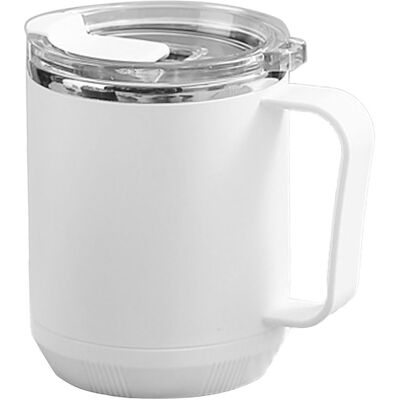 MCKENSA Mug À Café 460 Ml, Intérieur En Acier Inoxydable 304, Étanche, Élégant Et Portable, Idéal Pour Les Activités De Plein Air (blanc). Publicité MCKENSA Mug À Café 460 Ml, Intérieur En Acier Inoxydable 304, Étanche, Élégant Et Portable, Idéal Pour Les Activités De Plein Air (blanc). Publicité