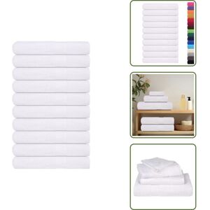 VIDAXL Serviettes 10 Pcs Blanc 100x200 Cm 360 G/m² 100% Coton - Serviette - Serviettes - Serviette De Plage - Serviette De Bain - Publicité VIDAXL Serviettes 10 Pcs Blanc 100x200 Cm 360 G/m² 100% Coton - Serviette - Serviettes - Serviette De Plage - Serviette De Bain - Publicité