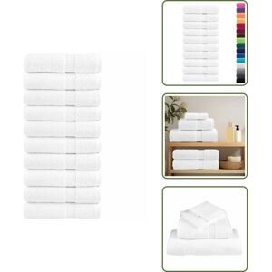 VIDAXL Serviettes De Bain De Qualité Supérieure Solund 10 Pcs Blanc - Serviettes De Bain - Serviettes Éponge - Serviettes Blanches - Serviettes Moelleuses - Serviettes Douces - Publicité VIDAXL Serviettes De Bain De Qualité Supérieure Solund 10 Pcs Blanc - Serviettes De Bain - Serviettes Éponge - Serviettes Blanches - Serviettes Moelleuses - Serviettes Douces - Publicité