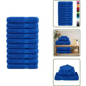 VIDAXL Serviettes De Qualité Supérieure Solund 10 Pcs Bleu 600 G/m² - Serviettes De Bain - Serviettes De Plage - Serviettes En Coton - Serviettes Douces - Serviettes Absorbantes - Publicité VIDAXL Serviettes De Qualité Supérieure Solund 10 Pcs Bleu 600 G/m² - Serviettes De Bain - Serviettes De Plage - Serviettes En Coton - Serviettes Douces - Serviettes Absorbantes - Publicité