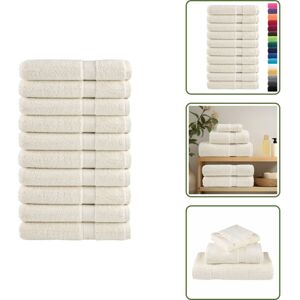 VIDAXL Serviettes De Qualité Supérieure Solund 10 Pcs Crème 600 G/m² - Serviettes De Bain - Serviettes De Plage - Serviettes En Coton - Serviettes Douces - Serviettes Absorbantes - Publicité VIDAXL Serviettes De Qualité Supérieure Solund 10 Pcs Crème 600 G/m² - Serviettes De Bain - Serviettes De Plage - Serviettes En Coton - Serviettes Douces - Serviettes Absorbantes - Publicité