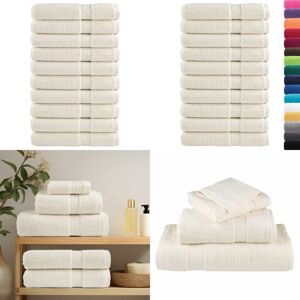 VIDAXL Serviettes De Qualité Supérieure Solund 10 Pcs Crème 600 G/m² - Serviettes De Bain - Serviettes De Plage - Serviettes En Coton - Serviettes Douces - Serviettes Absorbantes - Home & Living - Publicité VIDAXL Serviettes De Qualité Supérieure Solund 10 Pcs Crème 600 G/m² - Serviettes De Bain - Serviettes De Plage - Serviettes En Coton - Serviettes Douces - Serviettes Absorbantes - Home & Living - Publicité