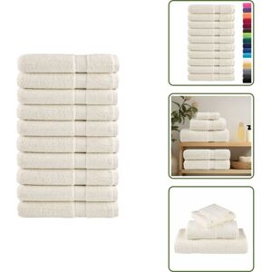 VIDAXL Serviettes De Sauna De Qualité Supérieure Solund 10 Pcs Crème - Serviettes De Sauna - Serviettes De Bain - Serviettes En Coton - Serviettes Moelleuses - Serviettes Absorbantes - Publicité VIDAXL Serviettes De Sauna De Qualité Supérieure Solund 10 Pcs Crème - Serviettes De Sauna - Serviettes De Bain - Serviettes En Coton - Serviettes Moelleuses - Serviettes Absorbantes - Publicité