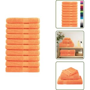 VIDAXL Serviettes De Sauna De Qualité Supérieure Solund 10 Pcs Orange - Serviettes De Sauna - Serviettes De Bain - Serviettes En Coton - Serviettes Absorbantes - Serviettes Douces - Publicité VIDAXL Serviettes De Sauna De Qualité Supérieure Solund 10 Pcs Orange - Serviettes De Sauna - Serviettes De Bain - Serviettes En Coton - Serviettes Absorbantes - Serviettes Douces - Publicité