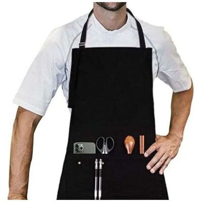 ABYSSE Tablier, 70 X 85 Cm, Tablier De Cuisine En Avec Cou Réglable Sangle, Qualité Professionnelle Tablier Bbq - Publicité ABYSSE Tablier, 70 X 85 Cm, Tablier De Cuisine En Avec Cou Réglable Sangle, Qualité Professionnelle Tablier Bbq - Publicité