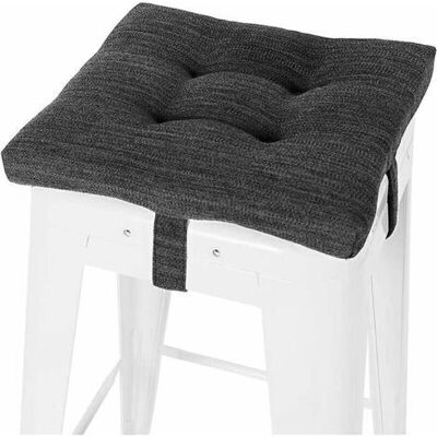 SCORPIO Coussin De Siège Carré, Tabouret De Bar Super Doux Coussin De Siège Carré Avec Attaches - Un Seul Coussin, Gris-noir (12 '' (30 Cm)),a - Publicité SCORPIO Coussin De Siège Carré, Tabouret De Bar Super Doux Coussin De Siège Carré Avec Attaches - Un Seul Coussin, Gris-noir (12 '' (30 Cm)),a - Publicité