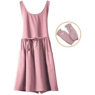 Cellfast Tablier De Ménage En Coton Avec Protège-manches - Rose - Publicité Cellfast Tablier De Ménage En Coton Avec Protège-manches - Rose - Publicité