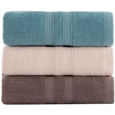 SANS MARQUE Lot De 3 Draps De Bain Luxe 100% Coton Égyptien Serviette Super Douce 140x70cm - Publicité SANS MARQUE Lot De 3 Draps De Bain Luxe 100% Coton Égyptien Serviette Super Douce 140x70cm - Publicité