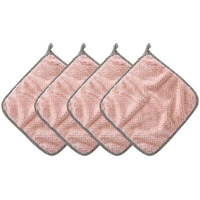 YUDO Lot De 4 Torchons De Cuisine Génériques, Essuie-mains, Chiffons De Nettoyage, Serviettes Pour La Maison Et Le Mobilier, Séchage Rapide-apricot - Publicité YUDO Lot De 4 Torchons De Cuisine Génériques, Essuie-mains, Chiffons De Nettoyage, Serviettes Pour La Maison Et Le Mobilier, Séchage Rapide-apricot - Publicité