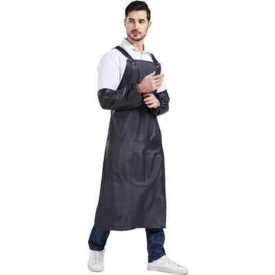 SANS MARQUE Tablier Imperméable - Résistant - Réglable - Tablier + Manches - Caoutchouc - Noir - Publicité SANS MARQUE Tablier Imperméable - Résistant - Réglable - Tablier + Manches - Caoutchouc - Noir - Publicité