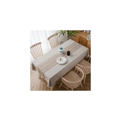 OEM Moderne Lin Coton Nappe De Table Rectangulaire Nappes Pour Table Rectangulaire Home Cuisine Décoration (110x110cm,café) - Publicité OEM Moderne Lin Coton Nappe De Table Rectangulaire Nappes Pour Table Rectangulaire Home Cuisine Décoration (110x110cm,café) - Publicité