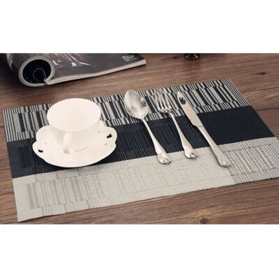 Cellfast Set De Table En Pvc Gris - Isolation Thermique Et Anti-tache - Lot De 4 - 30x45cm - Publicité Cellfast Set De Table En Pvc Gris - Isolation Thermique Et Anti-tache - Lot De 4 - 30x45cm - Publicité