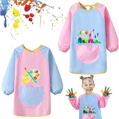 Cellfast Tablier Enfant Pour Peinture Et Cuisine - Blouse Peinture - Manches Longues - Blanc - Publicité Cellfast Tablier Enfant Pour Peinture Et Cuisine - Blouse Peinture - Manches Longues - Blanc - Publicité