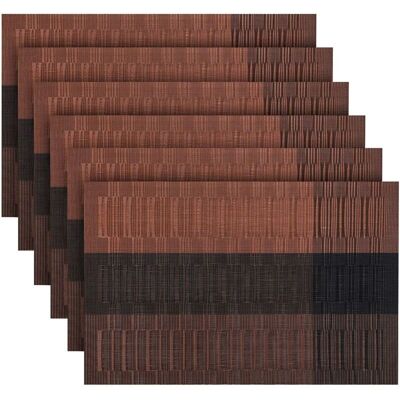MOXIE Lot De 6 Sets De Table Pvc Lavable Antidérapant Résistant À L'Usure À La Chaleur, Facile À Nettoyer Et Stocker, 45cmx30cm - Publicité MOXIE Lot De 6 Sets De Table Pvc Lavable Antidérapant Résistant À L'Usure À La Chaleur, Facile À Nettoyer Et Stocker, 45cmx30cm - Publicité