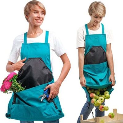 ABYSSE Tablier De Récolte (bleu), Sac En Toile Pour La Cueillette Des Fruits - Tablier De Récolte Ajustable Et De Grande Capacité Avec Ouverture Inférieure Et Doubles Clips Pour Les Jardiniers - Publicité ABYSSE Tablier De Récolte (bleu), Sac En Toile Pour La Cueillette Des Fruits - Tablier De Récolte Ajustable Et De Grande Capacité Avec Ouverture Inférieure Et Doubles Clips Pour Les Jardiniers - Publicité