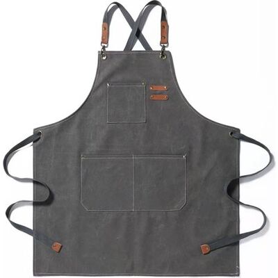 ABYSSE Tablier De Cuisine/jardinage En Toile De Coton Avec Grandes Poches Pour Homme Et Femme, Tablier De Cuisine Robuste Et Ajustable – Gris - Publicité ABYSSE Tablier De Cuisine/jardinage En Toile De Coton Avec Grandes Poches Pour Homme Et Femme, Tablier De Cuisine Robuste Et Ajustable – Gris - Publicité