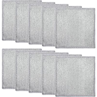 BARBAYDOS Torchon Multifonction - Non Spécifié - 10 Pièces - 20x20 Cm - Anti-rayures - Gris - Publicité BARBAYDOS Torchon Multifonction - Non Spécifié - 10 Pièces - 20x20 Cm - Anti-rayures - Gris - Publicité