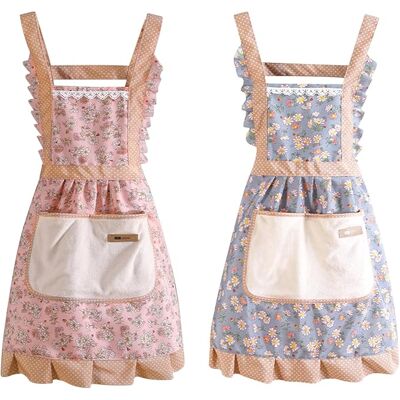 Generic Lot De 2 Tabliers De Cuisine Femme, Tablier En Lin Et Coton, Réglable Chef Tabliers Avec Poches Pour Cuisine, Jardinage, Restaurant, Restaurant - Publicité Generic Lot De 2 Tabliers De Cuisine Femme, Tablier En Lin Et Coton, Réglable Chef Tabliers Avec Poches Pour Cuisine, Jardinage, Restaurant, Restaurant - Publicité
