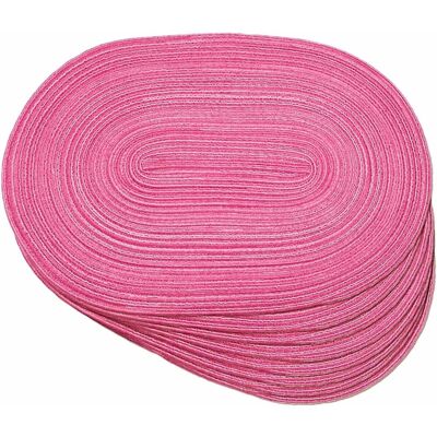 GRASSLIN Lot De 8 Sets De Table Ovales Tressés, Antidérapants, Lavables, Résistants À La Chaleur, Pour Salle À Manger, Cuisine, Fête, Décoration Quotidienne (13 Rouge Baie, 8)'13 Rouge Baie 8 Pcs'13 Rouge Baie - Publicité GRASSLIN Lot De 8 Sets De Table Ovales Tressés, Antidérapants, Lavables, Résistants À La Chaleur, Pour Salle À Manger, Cuisine, Fête, Décoration Quotidienne (13 Rouge Baie, 8)'13 Rouge Baie 8 Pcs'13 Rouge Baie - Publicité