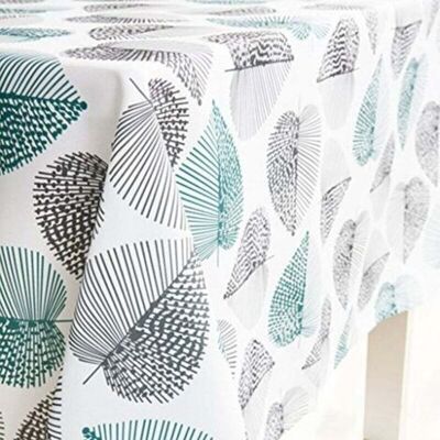 ABYSSE Nappe Imperméable De Table Rectangulaire Résistant Nappe Anti-taches Tissu Oxford Motif Feuilles Pour Table À Manger Picnic Party Jardin Lavable Entretien Facile 140x180cm, - Publicité ABYSSE Nappe Imperméable De Table Rectangulaire Résistant Nappe Anti-taches Tissu Oxford Motif Feuilles Pour Table À Manger Picnic Party Jardin Lavable Entretien Facile 140x180cm, - Publicité
