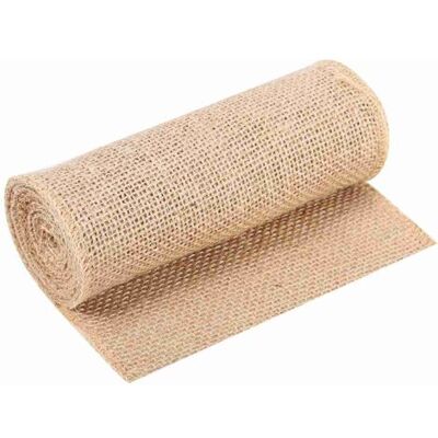 ABYSSE Chemin De Table Rustique En Toile De Jute Et Toile De Jute Pour Loisirs Créatifs, Chaise, Maison, Fête De Mariage, 15 X 200 Cm - Publicité ABYSSE Chemin De Table Rustique En Toile De Jute Et Toile De Jute Pour Loisirs Créatifs, Chaise, Maison, Fête De Mariage, 15 X 200 Cm - Publicité