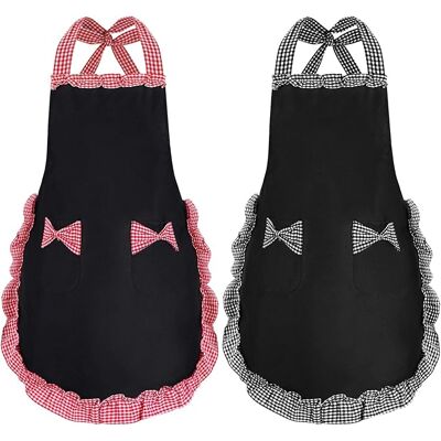 Generic 2 Pcs Femme Tablier De Cuisine Imperméables, Pour Femmes Avec 2 Poches, Tablier De Chef Pour Cuisiner, Jardiner, Tabliers Prime Comme Cadeaux - Publicité Generic 2 Pcs Femme Tablier De Cuisine Imperméables, Pour Femmes Avec 2 Poches, Tablier De Chef Pour Cuisiner, Jardiner, Tabliers Prime Comme Cadeaux - Publicité