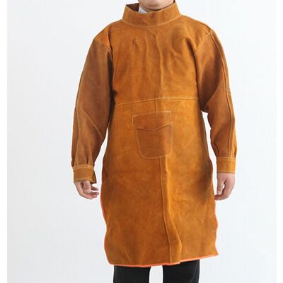 Vision Soudeur Tablier En Peau De Vache Pour Hommes Et Femmes, Avec Manches Et Col, Heavy Duty Ouvrier Atelier Travail Protection Tablier, Spark-preuve Résistant À La Chaleur - Publicité Vision Soudeur Tablier En Peau De Vache Pour Hommes Et Femmes, Avec Manches Et Col, Heavy Duty Ouvrier Atelier Travail Protection Tablier, Spark-preuve Résistant À La Chaleur - Publicité