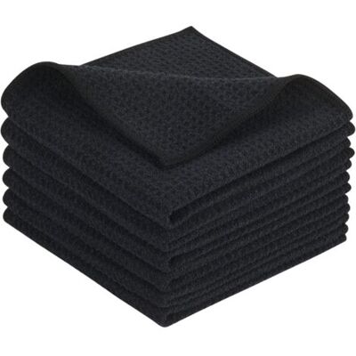 SANS MARQUE Torchons De Cuisine Noir Microfibre, Super Absorbant Chiffon Cuisine Nettoyagant, Essuie Vaisselle Lavette Douce Serviettes De Cuisine Lavable 30cm X 30cm 6 Pack - Publicité SANS MARQUE Torchons De Cuisine Noir Microfibre, Super Absorbant Chiffon Cuisine Nettoyagant, Essuie Vaisselle Lavette Douce Serviettes De Cuisine Lavable 30cm X 30cm 6 Pack - Publicité
