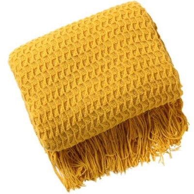 ABYSSE Couverture De Canapé Style Nordique 130 X 230 Cm, Couverture De Sieste, Couverture Tricotée À Pompons, Housse De Canapé, Couverture Pour Climatiseur, Petite Couverture, Couvre-lit D'Été - Publicité ABYSSE Couverture De Canapé Style Nordique 130 X 230 Cm, Couverture De Sieste, Couverture Tricotée À Pompons, Housse De Canapé, Couverture Pour Climatiseur, Petite Couverture, Couvre-lit D'Été - Publicité