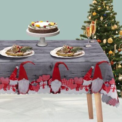 SCORPIO Nappe Noel, 180 150cm Polyester Rectangulaire Anti Tache Nappe De Noël Table Decoration Pour La Fête Des Fêtes - Publicité SCORPIO Nappe Noel, 180 150cm Polyester Rectangulaire Anti Tache Nappe De Noël Table Decoration Pour La Fête Des Fêtes - Publicité