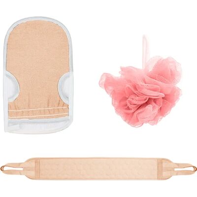 FORTUNEVILLE Éponge De Douche Pour Le Dos, En Nylon, Extra-longue, Serviette De Bain, Exfoliante, Gant De Toilette, Éponge Pour Le Dos, Sangle Extensible Japonaise, Lot De 3, Rose Nordique - Publicité FORTUNEVILLE Éponge De Douche Pour Le Dos, En Nylon, Extra-longue, Serviette De Bain, Exfoliante, Gant De Toilette, Éponge Pour Le Dos, Sangle Extensible Japonaise, Lot De 3, Rose Nordique - Publicité