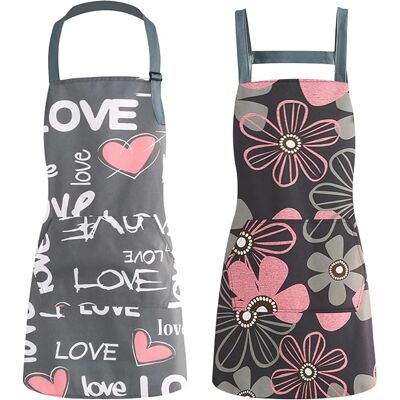 Generic 2 Pièces Tabliers De Cuisine Pour Femmes,75 X 65 Cm Tablier Femme Cuisine,tablier Réglable Avec Poches,réglable Cuisine,matériau Imperméable - Publicité Generic 2 Pièces Tabliers De Cuisine Pour Femmes,75 X 65 Cm Tablier Femme Cuisine,tablier Réglable Avec Poches,réglable Cuisine,matériau Imperméable - Publicité