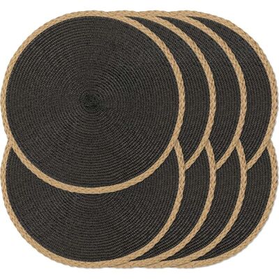 Vision Lot De 8 Sets De Table Ronds Tressés - Lavables Et Résistants À La Chaleur - Pour Tables À Manger - Antidérapants - Pour Une Utilisation Intérieure Et Extérieure - Publicité Vision Lot De 8 Sets De Table Ronds Tressés - Lavables Et Résistants À La Chaleur - Pour Tables À Manger - Antidérapants - Pour Une Utilisation Intérieure Et Extérieure - Publicité
