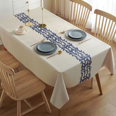 Generic Nappe Rectangulaire Plastique, Nappe Plastique Toile Cirée Rectangulaire Nappe Boheme Pour Décoration De Table À Manger De Cuisine (180x140cm) - Publicité Generic Nappe Rectangulaire Plastique, Nappe Plastique Toile Cirée Rectangulaire Nappe Boheme Pour Décoration De Table À Manger De Cuisine (180x140cm) - Publicité