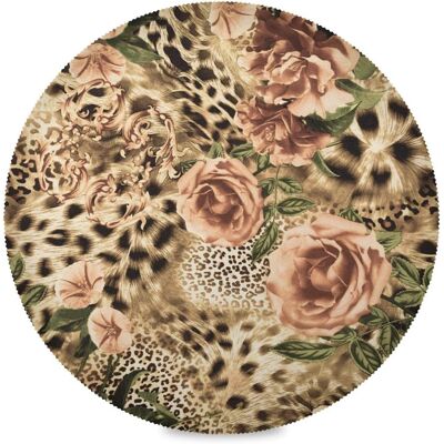 GRASSLIN Lot De 6 Sets De Table Ronds Antidérapants Et Lavables Motif Léopard Tropical Motif Fleurs Tropicales 39 Cm'parent'-'- - Publicité GRASSLIN Lot De 6 Sets De Table Ronds Antidérapants Et Lavables Motif Léopard Tropical Motif Fleurs Tropicales 39 Cm'parent'-'- - Publicité
