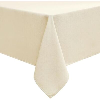 ABYSSE Nappe Rectangulaire 140 X 180 Cm Aspect Lin Nappe Exterieur Impermeable Nappe De Table Anti Tache Pour Manger, Jardin - Beige - Publicité ABYSSE Nappe Rectangulaire 140 X 180 Cm Aspect Lin Nappe Exterieur Impermeable Nappe De Table Anti Tache Pour Manger, Jardin - Beige - Publicité