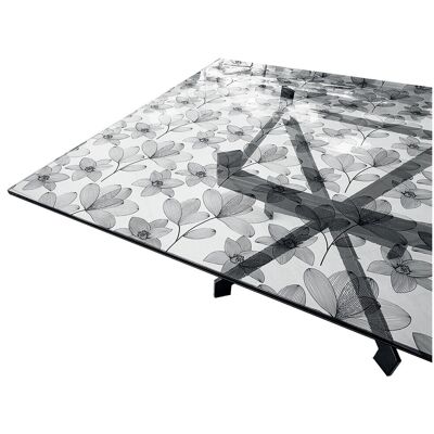 ARREDIAMOINSIEME SRL Nappe Transparente Décorée Paillettes Film Pvc Table Résistant Aux Taches Épaisse Fleurs (c) - 100x280 Cm - Publicité ARREDIAMOINSIEME SRL Nappe Transparente Décorée Paillettes Film Pvc Table Résistant Aux Taches Épaisse Fleurs (c) - 100x280 Cm - Publicité