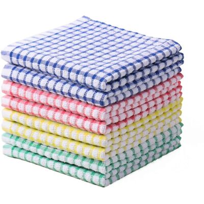 FOGSHIELD Chiffon Nettoyage Cuisine - 8 Pièces, Chiffon Coton Éponge Super Absorbant - 30,5x30,5cm - Publicité FOGSHIELD Chiffon Nettoyage Cuisine - 8 Pièces, Chiffon Coton Éponge Super Absorbant - 30,5x30,5cm - Publicité