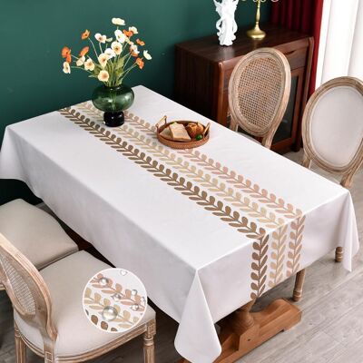 Generic Nappe Rectangulaire Plastique, Nappe Plastique Toile Cirée Rectangulaire Nappe Boheme Pour Décoration De Table À Manger De Cuisine (180x140cm) - Publicité Generic Nappe Rectangulaire Plastique, Nappe Plastique Toile Cirée Rectangulaire Nappe Boheme Pour Décoration De Table À Manger De Cuisine (180x140cm) - Publicité