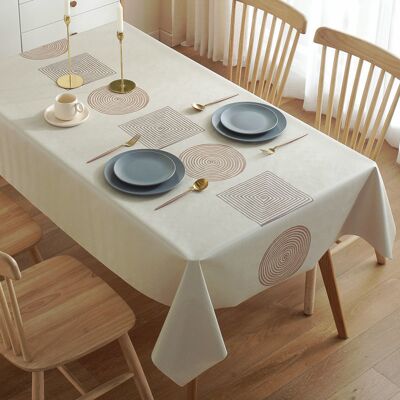Generic Nappe Rectangulaire Plastique, Nappe Plastique Toile Cirée Rectangulaire Nappe Boheme Pour Décoration De Table À Manger De Cuisine ( 180x140cm) - Publicité Generic Nappe Rectangulaire Plastique, Nappe Plastique Toile Cirée Rectangulaire Nappe Boheme Pour Décoration De Table À Manger De Cuisine ( 180x140cm) - Publicité