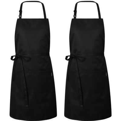 Cellfast Tablier De Cuisine - Bavette Réglable - Résistant À L'Eau Et À L'Huile - Noir - 2 Pièces - Mingmei® - Publicité Cellfast Tablier De Cuisine - Bavette Réglable - Résistant À L'Eau Et À L'Huile - Noir - 2 Pièces - Mingmei® - Publicité