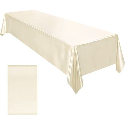 OEM Nappe En Satin De Coton Et Lin Tissu Doux Nappe Carrée Salon Serviette Carrée(couleur Crème) - Publicité OEM Nappe En Satin De Coton Et Lin Tissu Doux Nappe Carrée Salon Serviette Carrée(couleur Crème) - Publicité