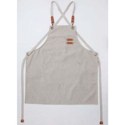 ABYSSE (beige)tablier Cuisine Homme Tabliers En Toile Avec 3 Poches Imperméable Et Réglable Apron Pour Barbecue, Restaurant,jardin, Charpentier,78 X 68cm - Publicité ABYSSE (beige)tablier Cuisine Homme Tabliers En Toile Avec 3 Poches Imperméable Et Réglable Apron Pour Barbecue, Restaurant,jardin, Charpentier,78 X 68cm - Publicité