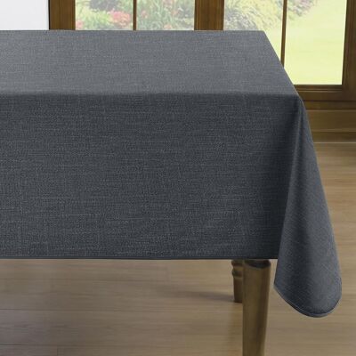 GRASSLIN 1 Nappe De Table En Toile Cirée 100x140cm Anthracite Vinyle Imperméable Pour Jardin Extérieur - Publicité GRASSLIN 1 Nappe De Table En Toile Cirée 100x140cm Anthracite Vinyle Imperméable Pour Jardin Extérieur - Publicité