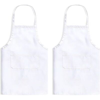 ABYSSE 2 Pièces - Unisexe, Taille Ajustable - Avec Deux Poches, Lavable - Convient Aux Chefs Boulangers Restaurants Barbecues Jardiniers Et Cafés - Publicité ABYSSE 2 Pièces - Unisexe, Taille Ajustable - Avec Deux Poches, Lavable - Convient Aux Chefs Boulangers Restaurants Barbecues Jardiniers Et Cafés - Publicité