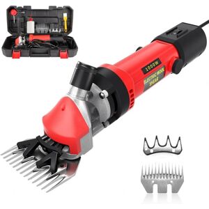 RYTTGOP 1000w Tondeuse Electrique Mouton,tondeuse À Moutons Machine Avec 6 Vitesses Réglables,machine De Cisaillement Professionnelle Pour Tondeuse Animaux Laine Chèvre,avec Étui De Transport (rouge) - Publicité RYTTGOP 1000w Tondeuse Electrique Mouton,tondeuse À Moutons Machine Avec 6 Vitesses Réglables,machine De Cisaillement Professionnelle Pour Tondeuse Animaux Laine Chèvre,avec Étui De Transport (rouge) - Publicité