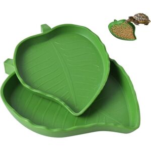 GABRIELLE 2pcs Bol D'Eau De Nourriture Pour Reptiles En Forme De Feuille, Accessoire Tortue Terrestre, Abreuvoir Tortue Plat, Pour Petits Animaux Domestiques Reptile,tortue, Lézard, Araignée, Scorpion - Publicité GABRIELLE 2pcs Bol D'Eau De Nourriture Pour Reptiles En Forme De Feuille, Accessoire Tortue Terrestre, Abreuvoir Tortue Plat, Pour Petits Animaux Domestiques Reptile,tortue, Lézard, Araignée, Scorpion - Publicité