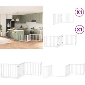 VIDAXL Barrière Pour Chien Porte Pliable 6panneaux Blanc Bois Peuplier - Barrière Pour Chien Pliable - Barrière Pour Chien Bois - Publicité VIDAXL Barrière Pour Chien Porte Pliable 6panneaux Blanc Bois Peuplier - Barrière Pour Chien Pliable - Barrière Pour Chien Bois - Publicité